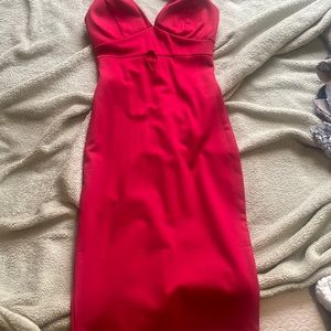 Ted mini dress with v cut never worn